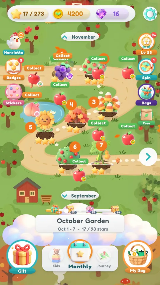 The October Garden map